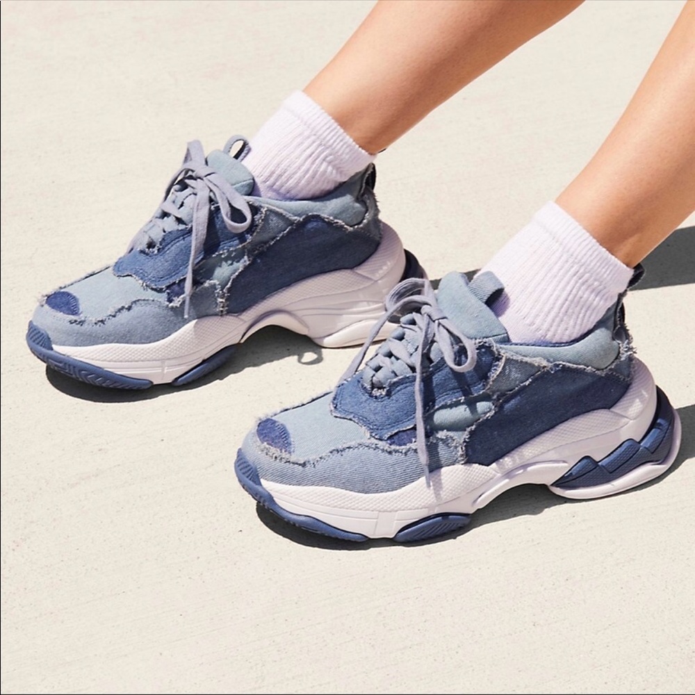 Jeffrey Campbell denim sneakers